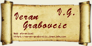 Veran Grabovčić vizit kartica